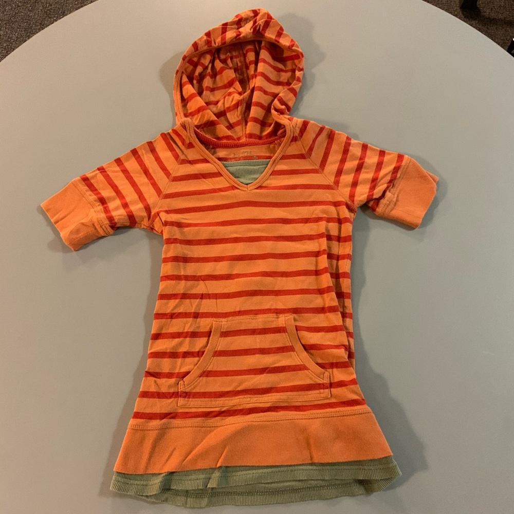 Girls (Kids) Short Sleeve Hooded Top